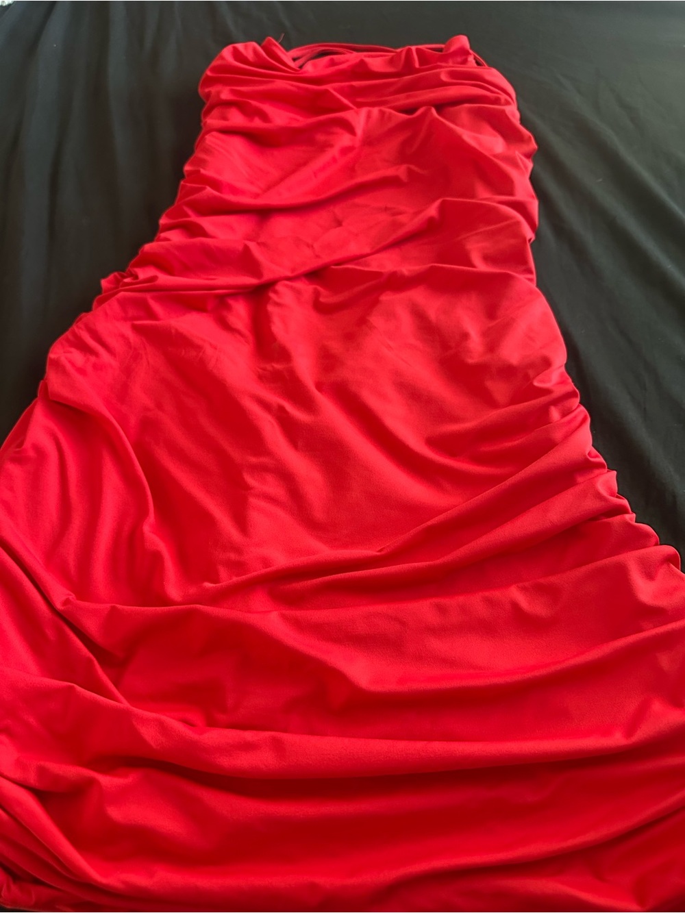 ❤️ NEW WITH TAGS BABYBOO Red Ruched Mini Dress ❤️
